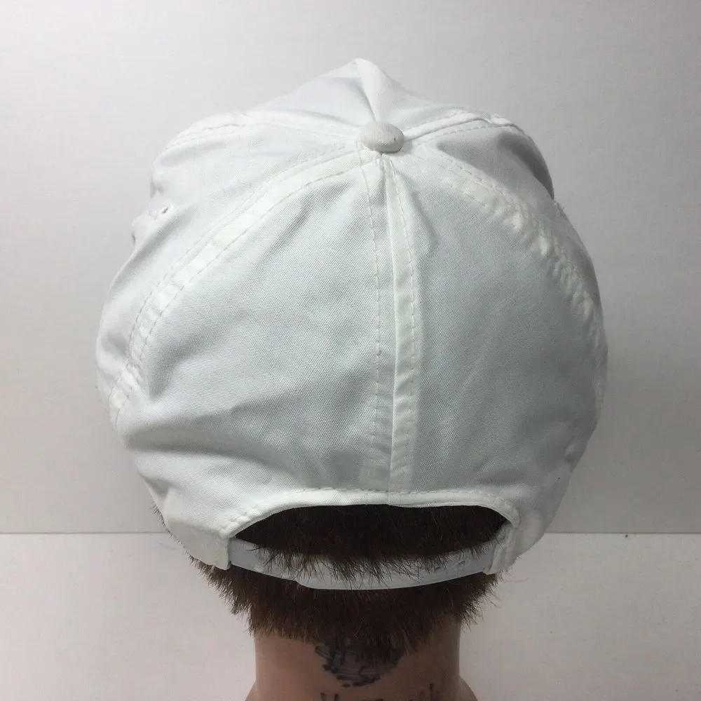 Vintage CNN Sports Hat News Network Embroidered SnapBack‎ White Trucker Cap